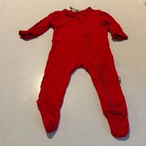 Red newborn pajama / footie